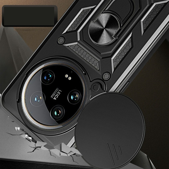 Чохол NOX Camera Slide Xiaomi 14 Ultra, CamShield Slide, чорний