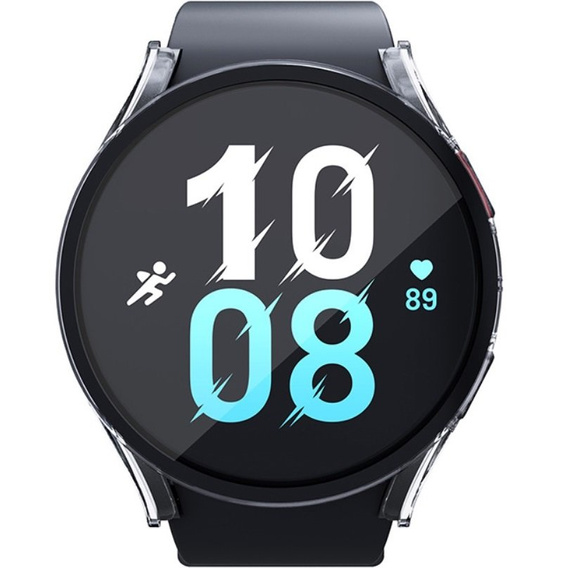 Силиконовый футляр со встроенным защитным стеклом до Galaxy Watch5 40mm, Transparent