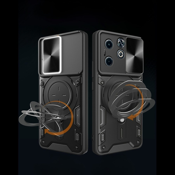 Бронированный чехол для Infinix Hot 40i, CamShield Slide, чёрный