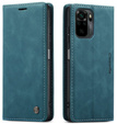 Чехол CASEME для Xiaomi Redmi Note 10 / 10S, Leather Wallet Case, зелёный