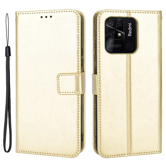 Чoхол Wallet до Xiaomi Redmi 10C, Gold