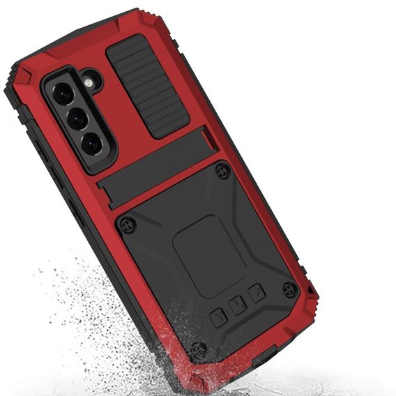 Чехол для Samsung Galaxy S21 FE, R-JUST, бронированный, красный