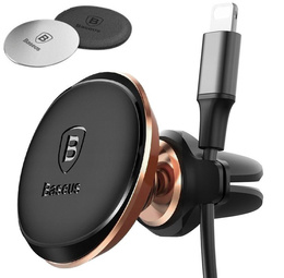 Магнітний автомобільний тримач Baseus для вентиляційної решітки – чорний