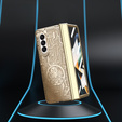 Чохол для Samsung Galaxy Z Fold 5 5G, Mechanical Legend, золотий