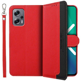 Чохол-фліп для Xiaomi Poco X4 GT 5G, KHAZNEH RFID, червоний