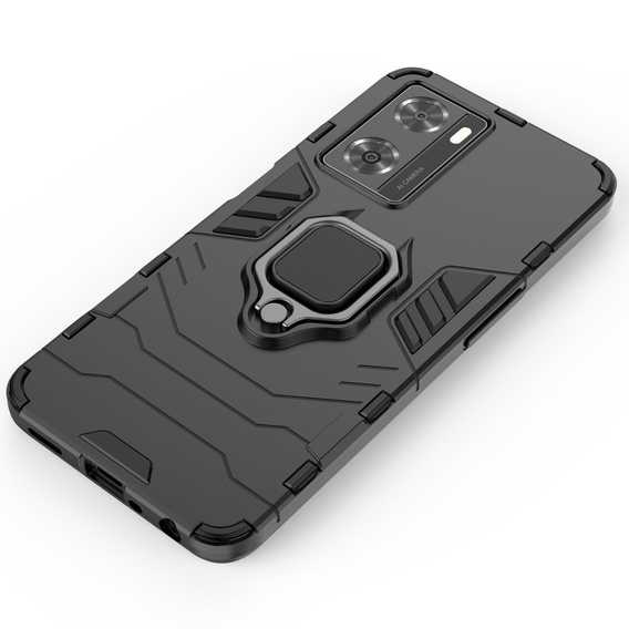 Чoхол до Oppo A57s, Kickstand Ring, чорний