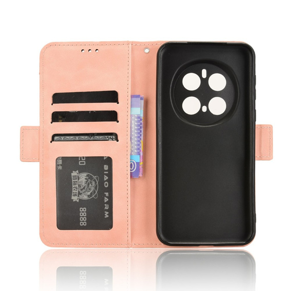 Откидной чехол для Honor Magic 7 Pro, Card Slot, розовый