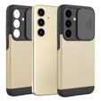 Чoхол до Samsung Galaxy S24, ERBORD CamProtect Slide Camera, золотий