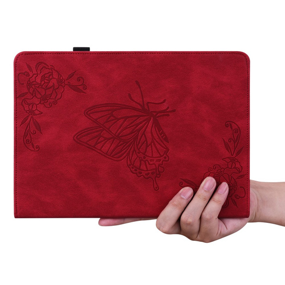 Чехол для Lenovo Tab M9, Butterfly, красный