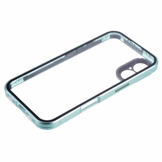 Чехол для iPhone 16, Magnetic Dual Glass, зелёный