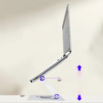 Алюминиевая подставка для ноутбука, ERBORD ProDesk Stand, серый