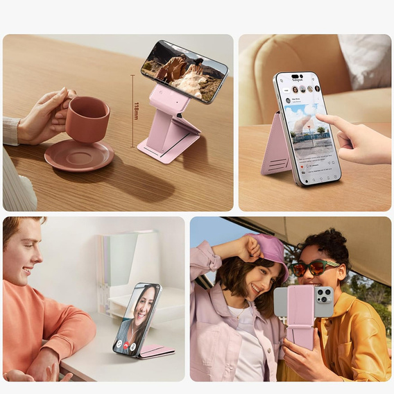 Магнитный кошелек с подставкой и функцией NFC SURITCH для iPhone 16 Pro