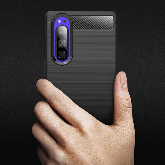 Чехол до Sony Xperia 5 III 5G, Carbon, чёрный
