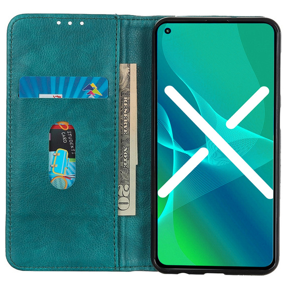 Чoхол до Motorola Edge 30 Neo, Wallet Litchi Leather, зелений