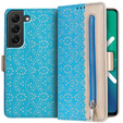 Чохол-кришка для Samsung Galaxy S22+ Plus 5G, Wallet Pocket Zipper Lace, м'яти