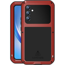 Чехол Love Mei до Samsung Galaxy A34 5G, armored with glass, красный