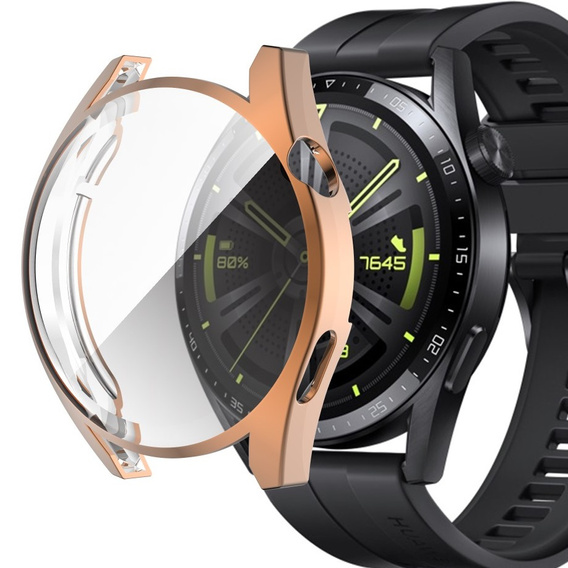 Etui z wbudowanym szkłem do Huawei Watch GT 3 42mm - Rose Gold