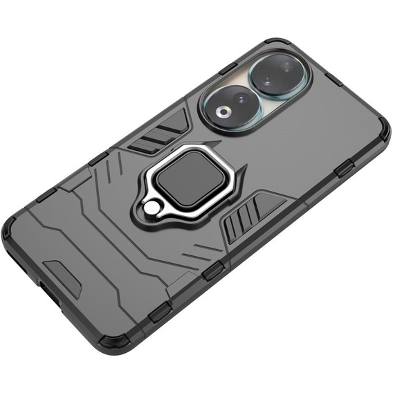 Чехол до Honor 90, Kickstand Ring, чёрный