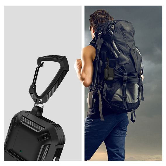 Чохол Tech-Protect X-Carbon для Apple Airpods Pro 1 / 2 - Black