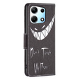 Откидной чехол для Infinix Zero 30 5G, Wallet, Don't Touch My Phone, чёрный