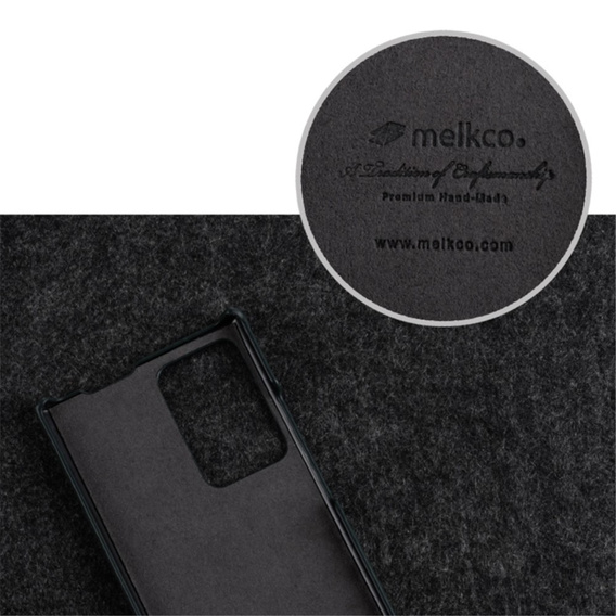 Чехол MELKCO с флипом для Samsung Galaxy Note 20 Ultra, кожа, флип, чёрный