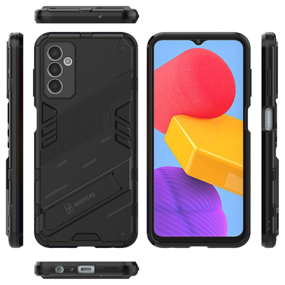 Чехол для Samsung Galaxy M13 4G, Military kickstand, чёрный