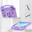 Детский чехол для Lenovo Tab TB311FU, Cute Patterns, с подставкой, фиолетовый