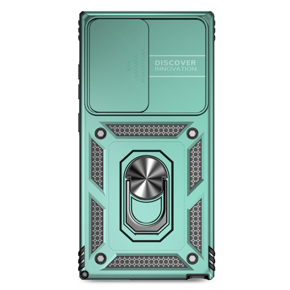 Чехол NOX Camera Slide Samsung Galaxy S24 Ultra, CamShield Slide, зелёный
