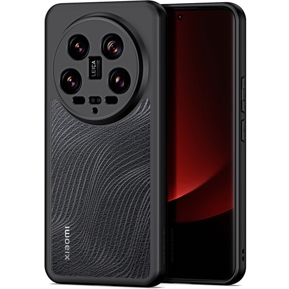 Чехол DuxDucis для Xiaomi 14 Ultra, Aimo case, прозрачный / черный