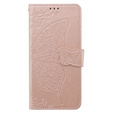 Чохол-книжка для Samsung Galaxy M34 5G, Butterfly, рожевий rose gold