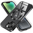 Чохол для iPhone 14, Electro MagSafe, чорний + Скло на екран