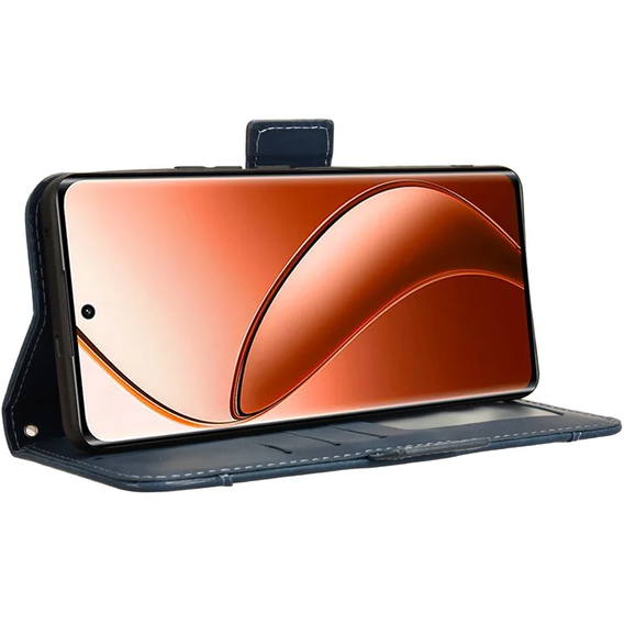 Футляр з клапаном для Realme 12 Pro 5G / 12 Pro+ 5G, Card Slot, темно-синій