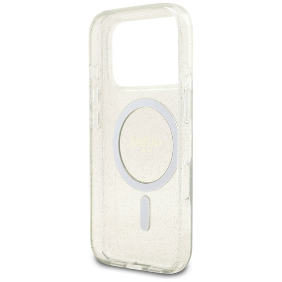 Чехол Guess IML Glitter Pearl Strap MagSafe для iPhone 17 Pro Max