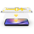2x Загартоване скло для Samsung Galaxy S24 / S25, захисне скло ERBORD 9H Easy App