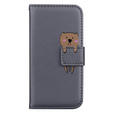 Чехол Wallet до Motorola Moto E20/E30/E40, Teddy, Grey