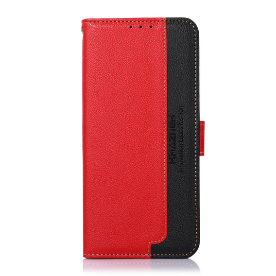 Чехол Wallet до Xiaomi Redmi Note 11/11S, KHAZNEH, Dual Color, Red