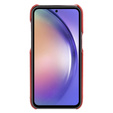 Кожаный чехол для Samsung Galaxy A54, Genuine Leather, красный