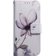 Откидной чехол для Oppo A17, Wallet, kwiat, белый