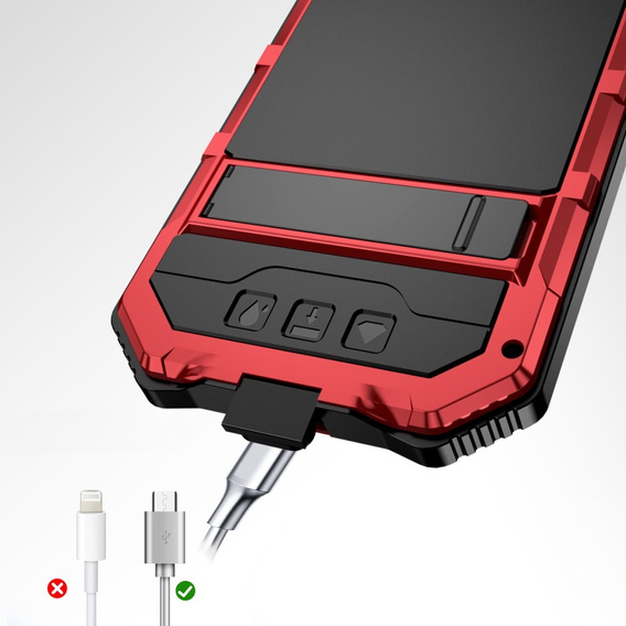 Бронированный чехол для iPhone 16E, R-JUST, красный