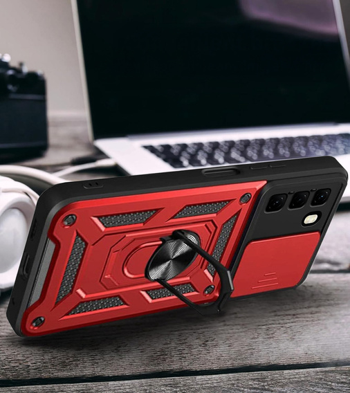 Чохол NOX Camera Slide Infinix Hot 50 4G, CamShield Slide, червоний