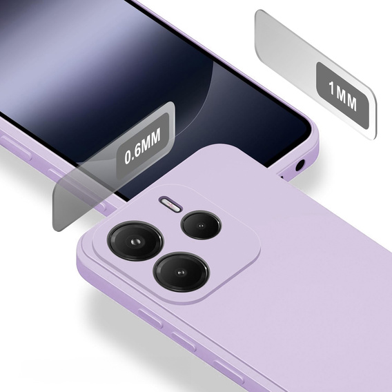 Чoхол до Xiaomi Redmi Note 14 4G, Silicone Lite, фіолетовий