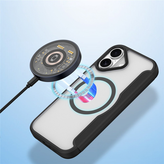 Чохол Dux Ducis для iPhone 17, Skin X Pro, з клапаном, для MagSafe, чорний