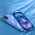 Чехол для iPhone 16, Magnetic Dual Glass, синий