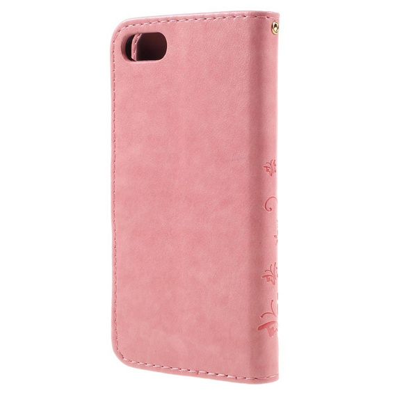 Чохол-книжка для iPhone 7/8/SE 2020/SE 2022, Butterfly, рожевий