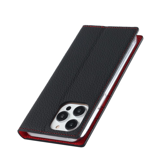 Чохол-книжка для iPhone 15 Pro Max, Litchi Skin Grain, чорний