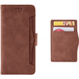 Откидной чехол для Xiaomi Redmi 13, Card Slot, коричневый
