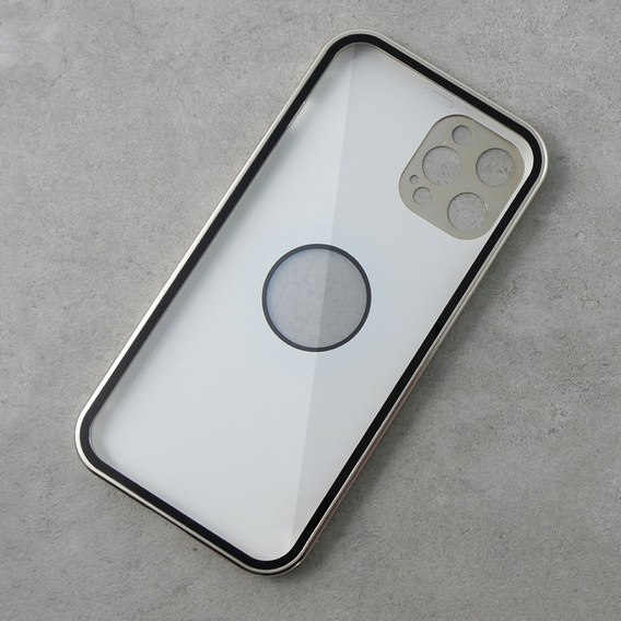 Чохол для iPhone 12 Pro, Dual Glass, для Magsafe, золотий