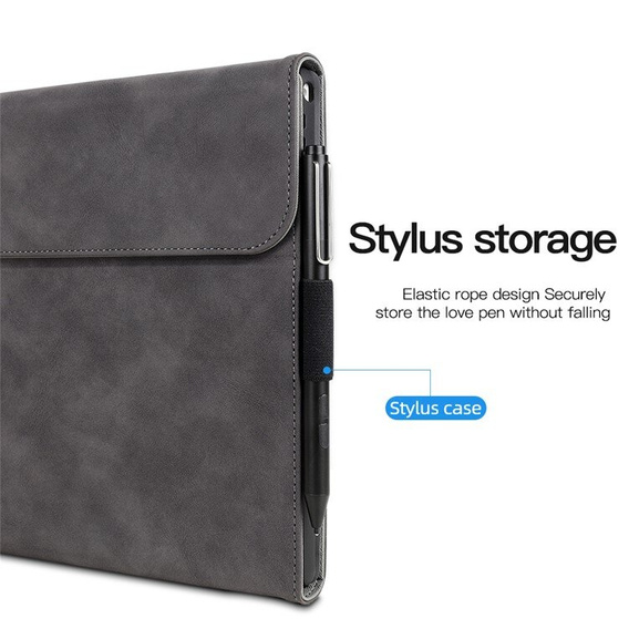 Чехол до Microsoft Surface Pro 9, Wallet Pen Slot, чёрный