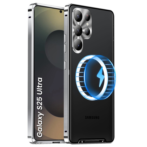 Защитный чехол для камеры Samsung Galaxy S25 Ultra, CamShield MagSafe, серебряный