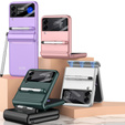 Чoхол GKK Ring Holder + Pen до Samsung Galaxy Z Flip3 5G, Black